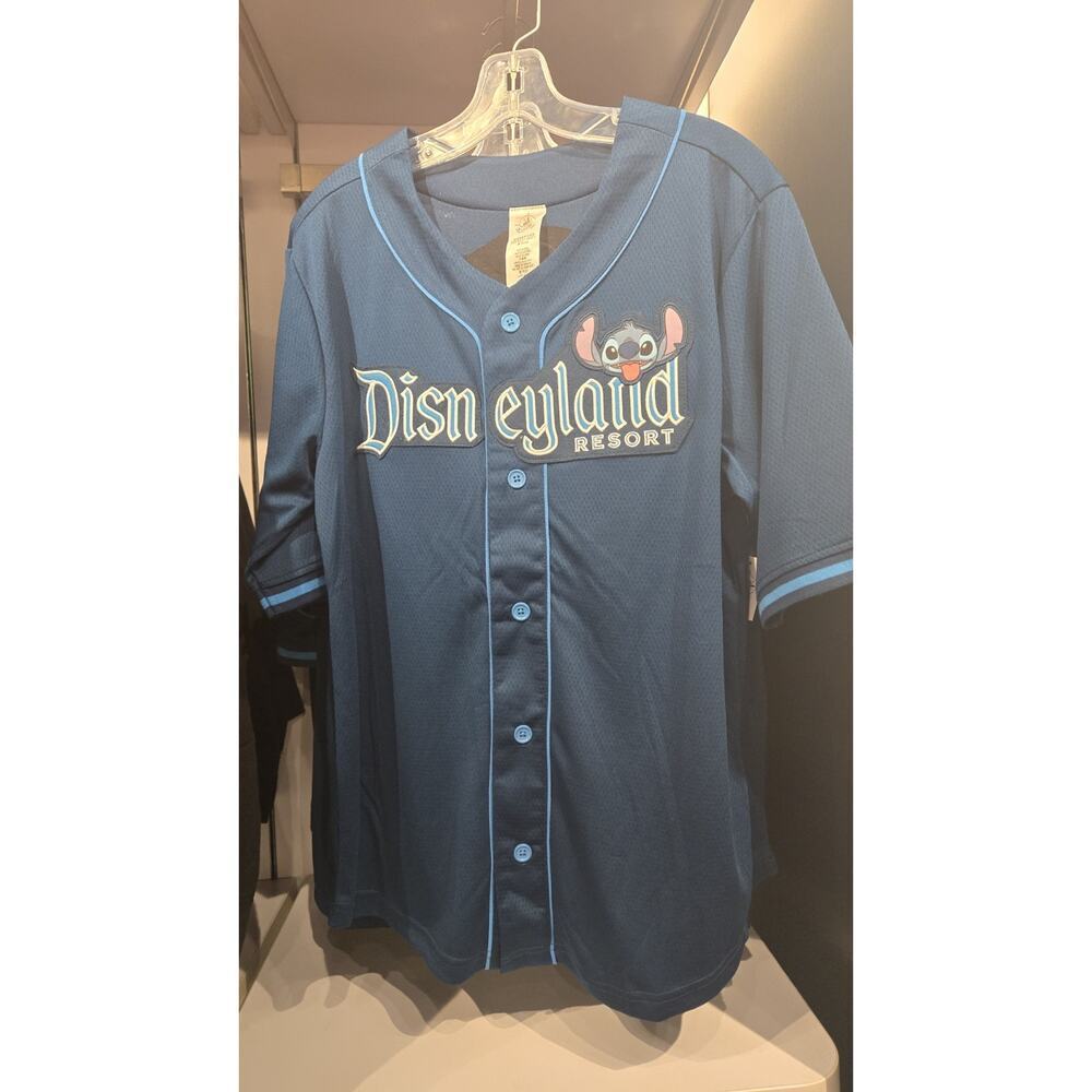 Disney Parks Stitch Disneyland Baseball Jersey Adult Size Medium